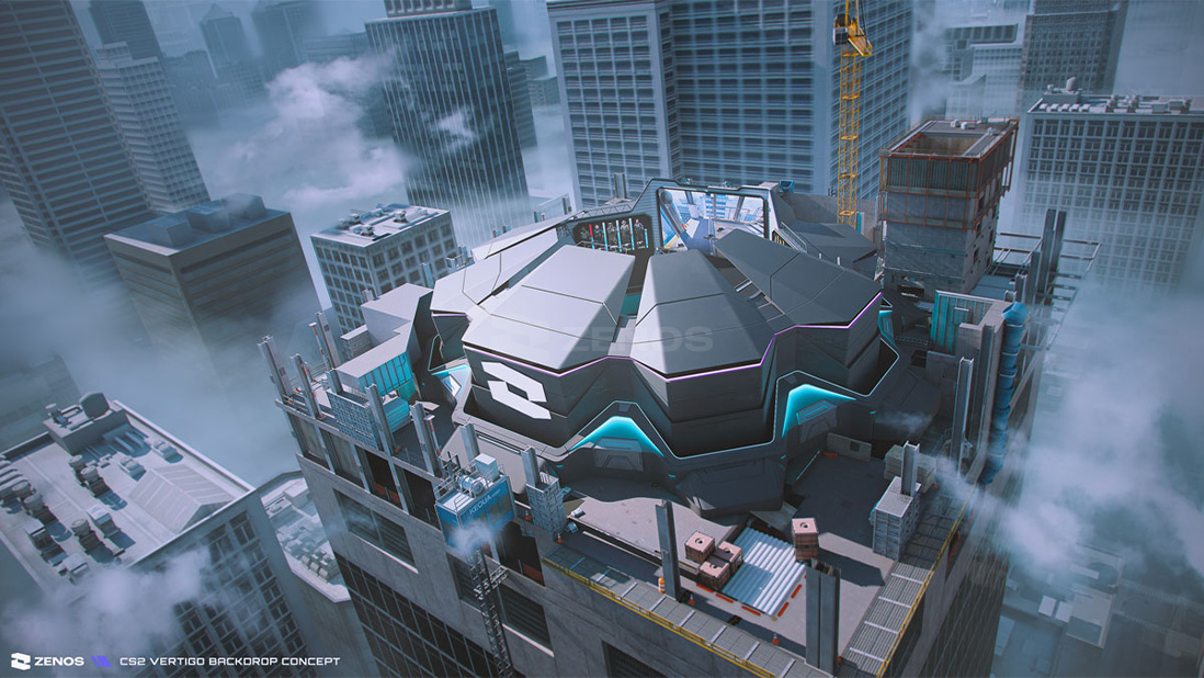 CS2 Vertigo virtual production backdrop concept